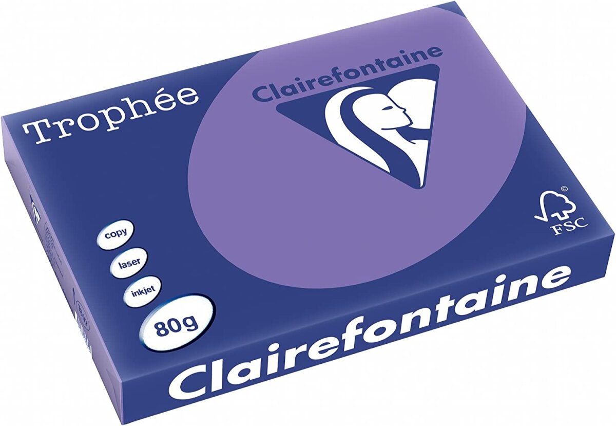 Clairefontaine Multifunktionspapier Trophée, A3, violett (EAN: 3329680189704)