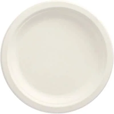 PAPSTAR Zuckerrohr-Teller "pure", rund, 180 mm, 50er, weiß (EAN: 4002911421581)