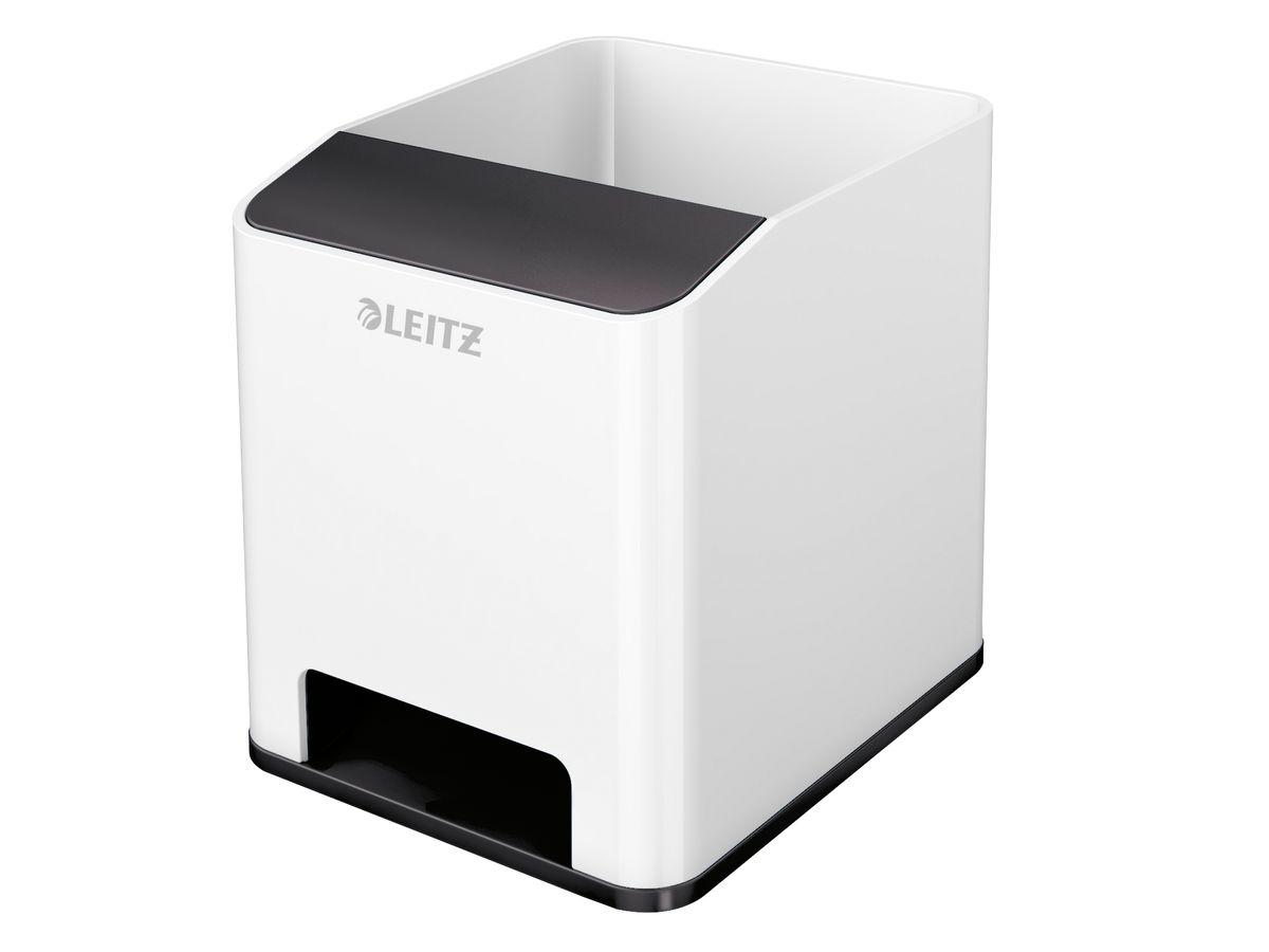 LEITZ Sound Stifteköcher WOW Duo Colour, 2 Fächer, schwarz (EAN: 4002432122110)