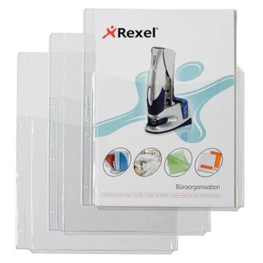 REXEL Prospekthülle mit Faltentasche, A4, PVC, 0,18 mm (EAN: 4013702011331)