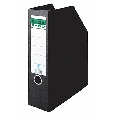 ELBA Stehsammler aus Hartpappe (RC) mit Rückenschild  8,5cm, schwarz (EAN: 4002030804180)