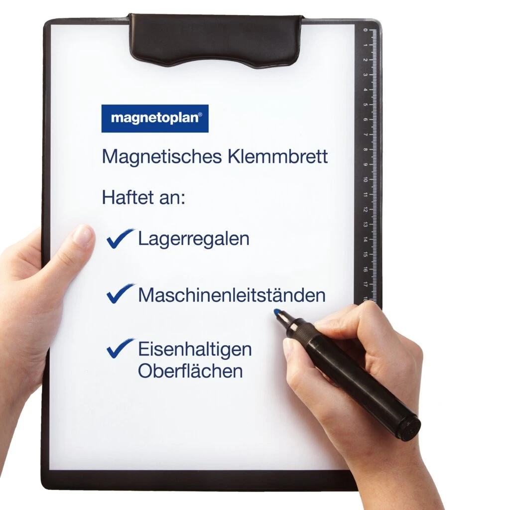 magnetoplan Magnet-Klemmbrett, magnethaftend, schwarz (EAN: 4013695031682)