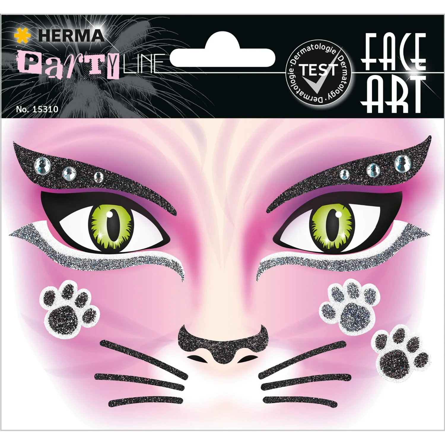 HERMA Face Art Sticker Gesichter "Pink Cat" (EAN: 4008705153102)
