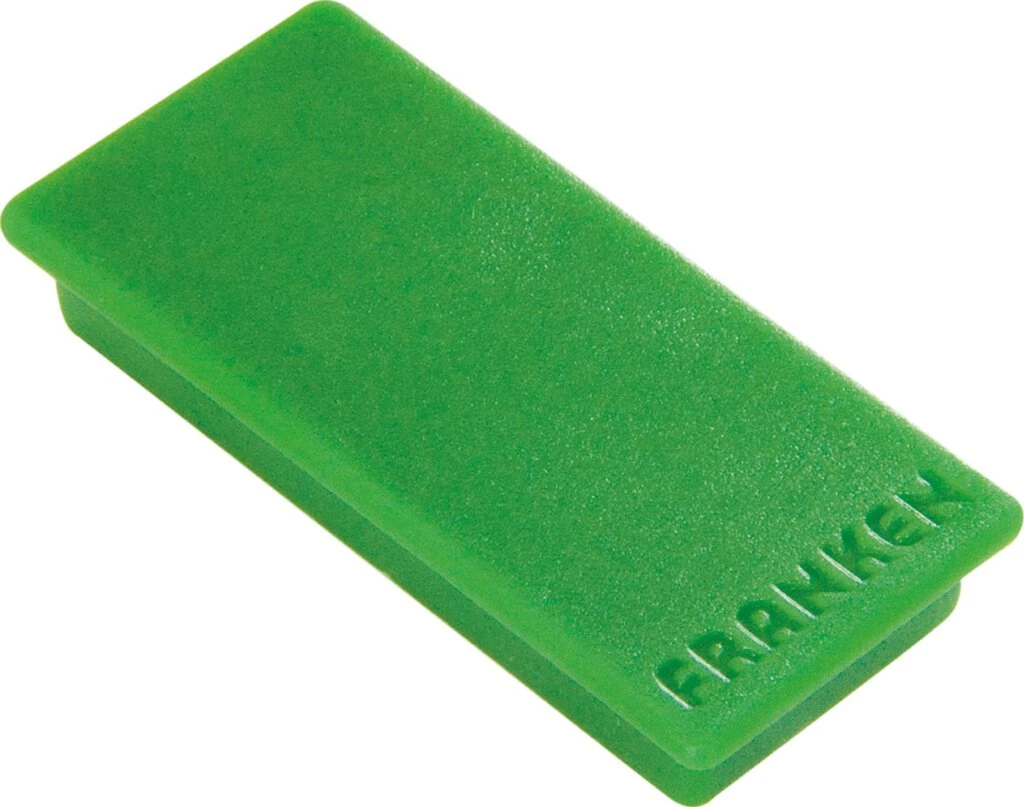 FRANKEN Haftmagnet, Haftkraft: 1,0 kg, 50 x 23 mm, grün (EAN: 4016946183420)