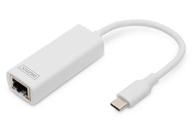 DIGITUS USB 3.0 auf Gigabit Ethernet Adapter, weiß (EAN: 4016032386001)