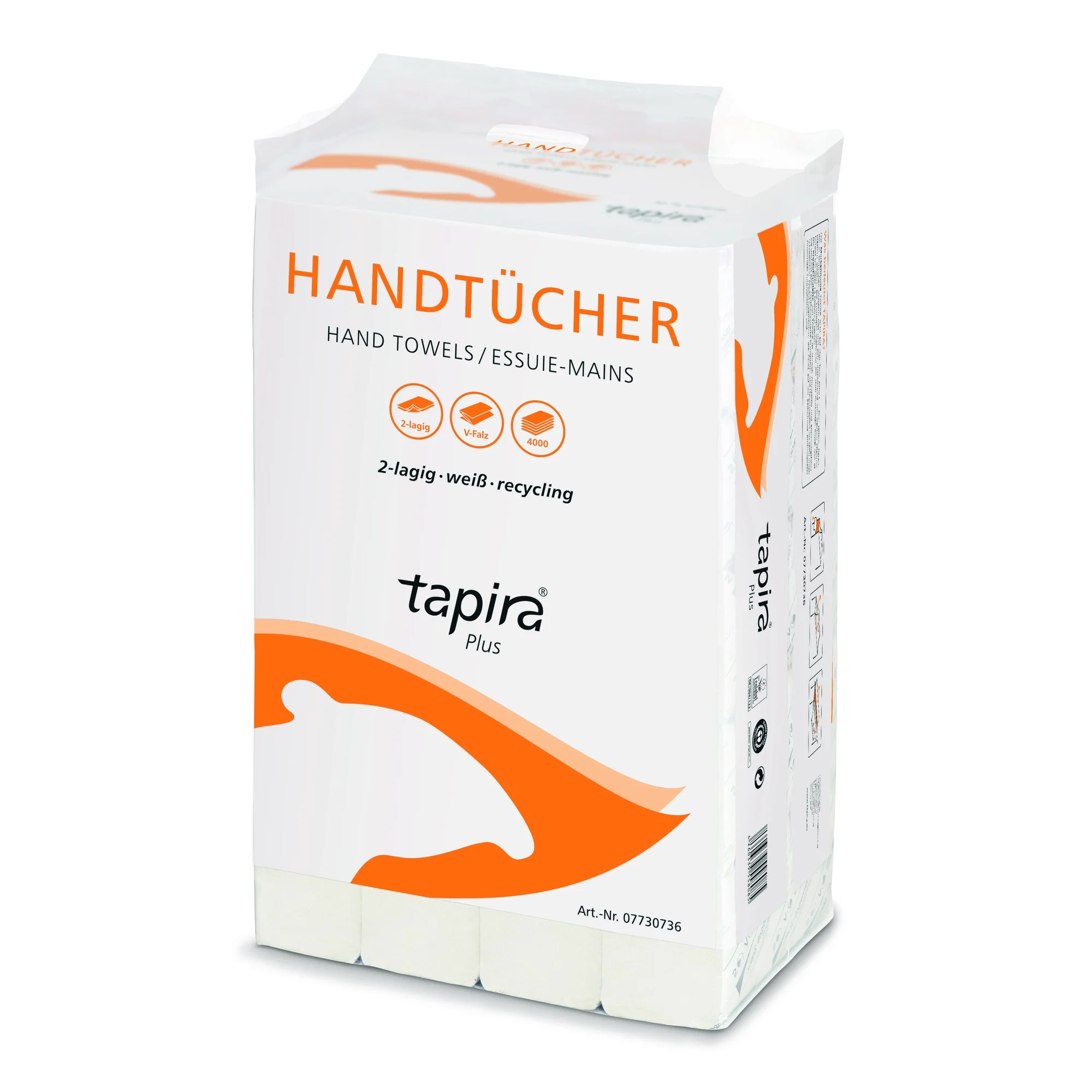 Tapira Handtuchpapier Plus, 245 x 210 mm, V-Falz, weiß (EAN: 4260339558085)