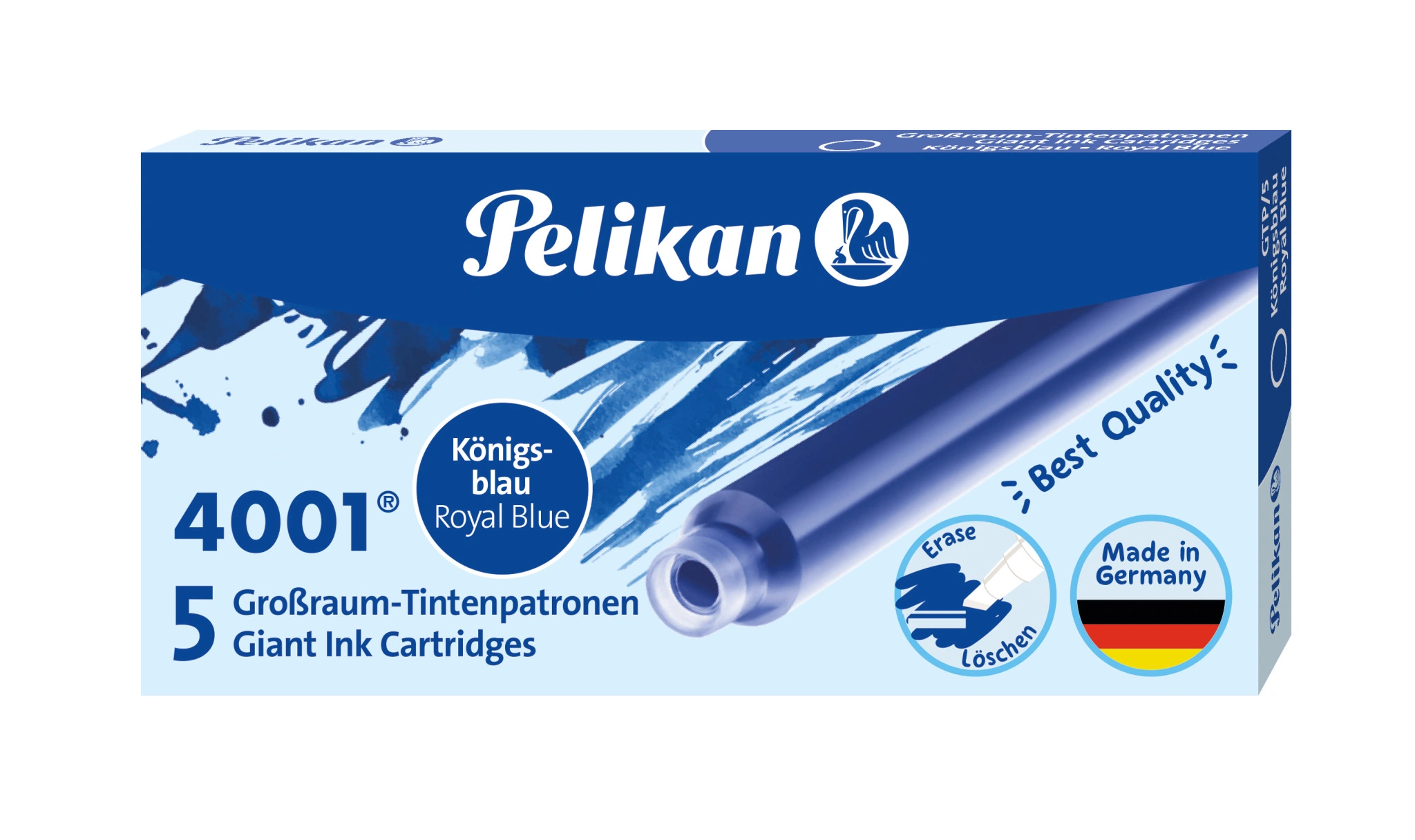 Pelikan Großraum-Tintenpatronen 4001 GTP/5, königsblau (EAN: 4012700310743)