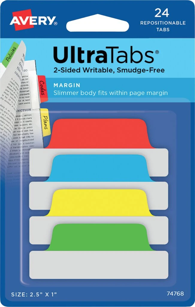 AVERY Zweckform Haftstreifen UltraTabs Klassik, 63,5 x 25 mm (EAN: 4004182335185)