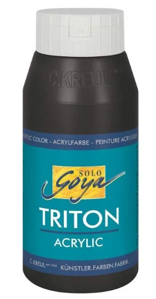 KREUL Acrylfarbe Triton Acrylic Liquid, schwarz, 750 ml (EAN: 4000798170097)