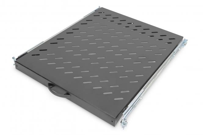 DIGITUS 19" Fachboden, 1 HE, ausziehbar, Tiefe: 525 mm (EAN: 4016032183495)