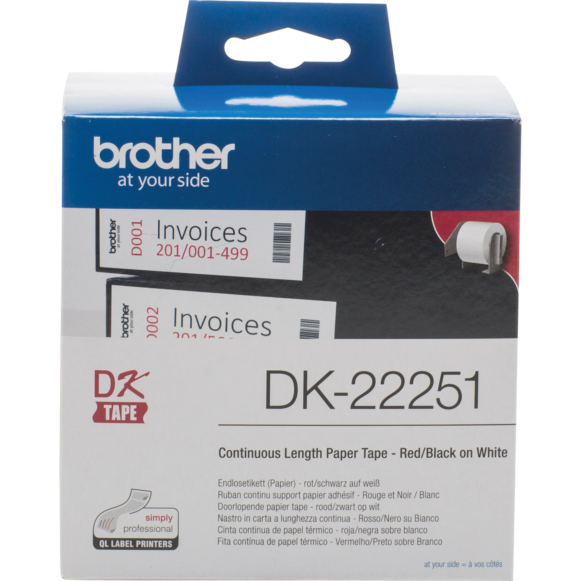 brother DK-22251 Endlos-Etiketten Papier, 62 mm x 15,24 m (EAN: 4977766766746)