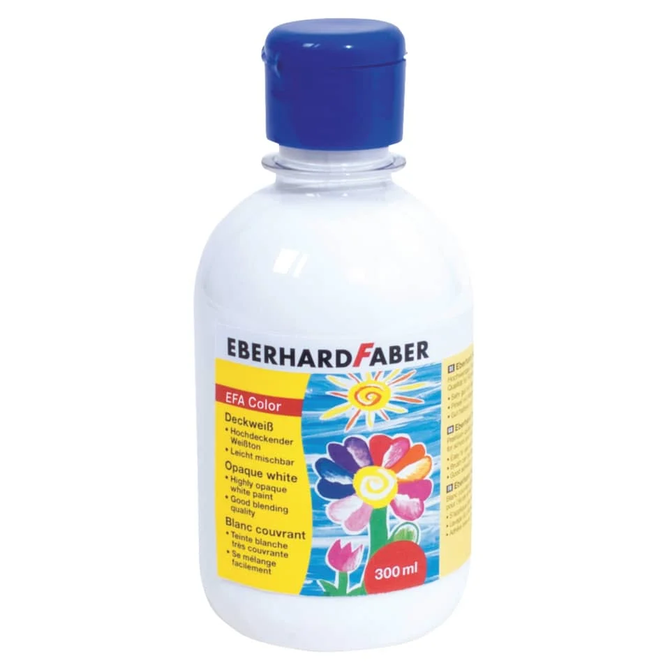 EBERHARD FABER Deckweiß EFA Color, 300 ml Flasche (EAN: 4087205754002)
