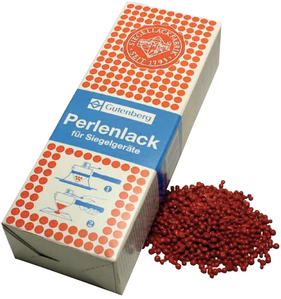 Gutenberg Siegellack Perlenlack, zinnoberrot (EAN: 4006677410018)