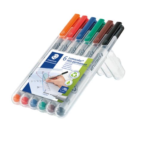 STAEDTLER Lumocolor NonPermanent-Marker 311S, 6er Etui (EAN: 4007817307779)