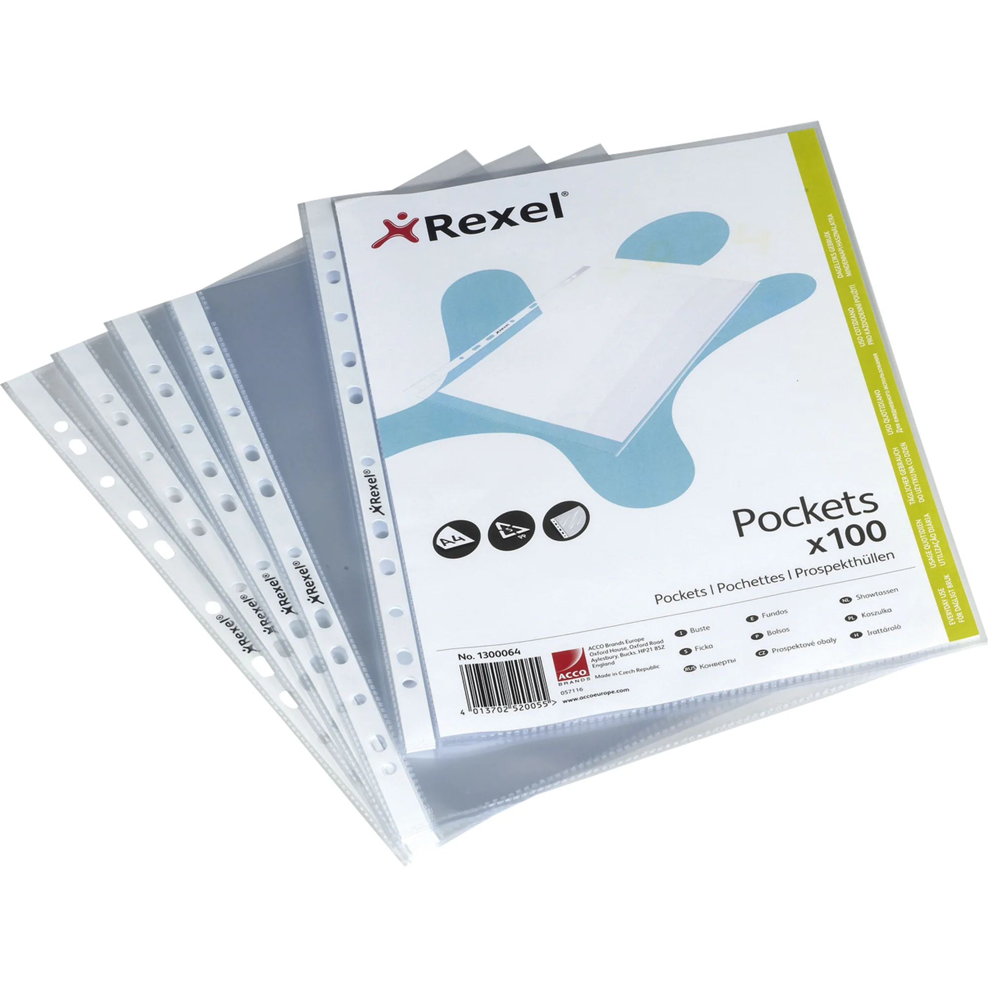 REXEL Prospekthülle Top Quality, A5, PP, glasklar, 0,08 mm (EAN: 4013702520062)