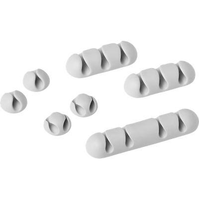 DURABLE Kabel-Clip CAVOLINE CLIP MIX, grau, im Set (EAN: 4005546992457)