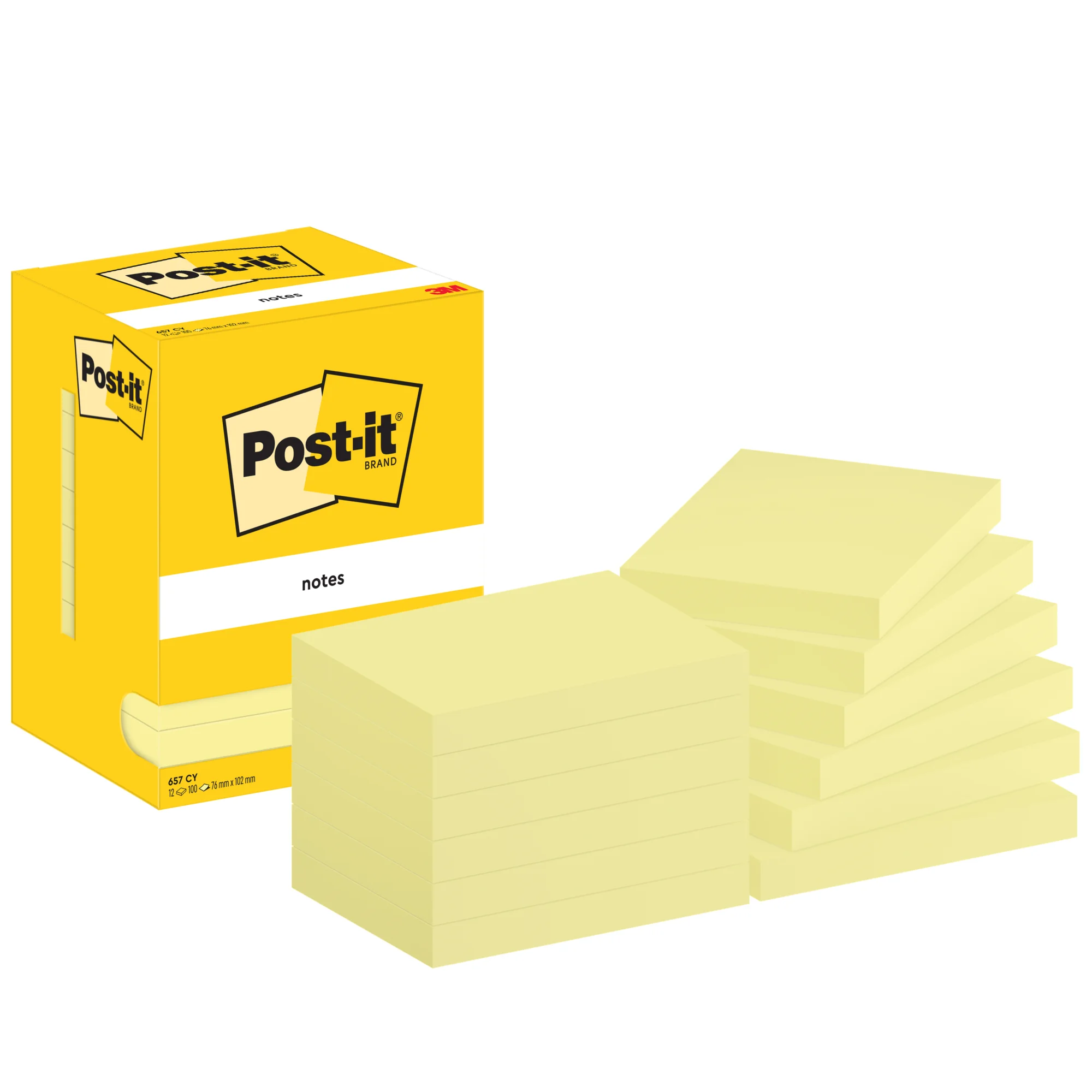 Post-it Haftnotizen notes, 102 x 76 mm, gelb (EAN: 4064035065805)