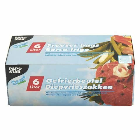 STARPAK Gefrierbeutel 6 Liter, 300 x 460 mm, transparent (EAN: 4002911141595)