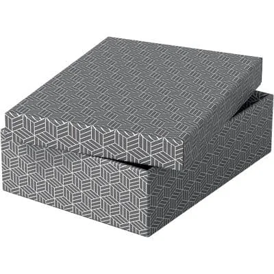 Esselte Aufbewahrungs- & Geschenkbox Home M, 3er Set, grau (EAN: 4049793072302)