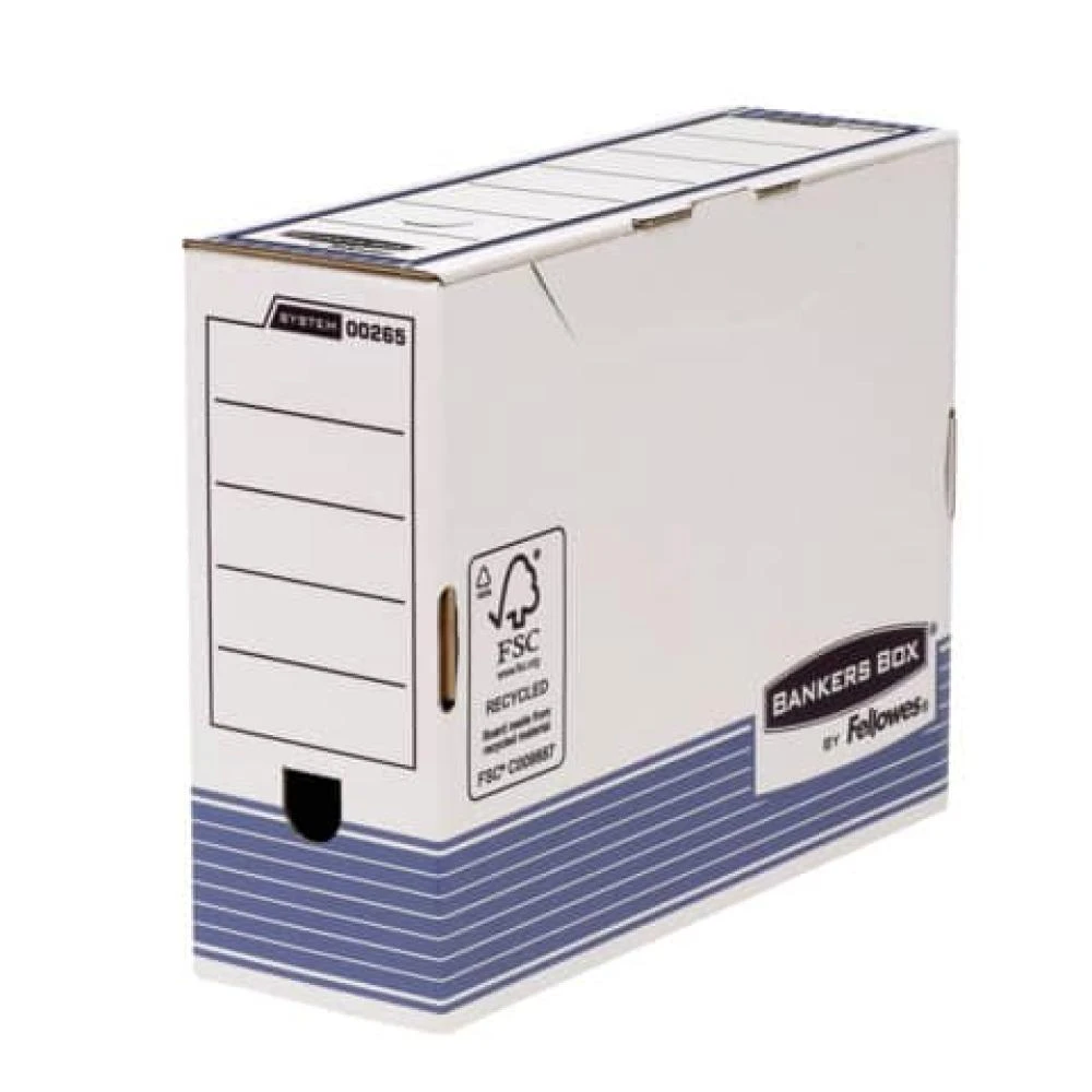 Fellowes BANKERS BOX SYSTEM Archiv-Schachtel, blau,(B)100 mm (EAN: 0043859521005)