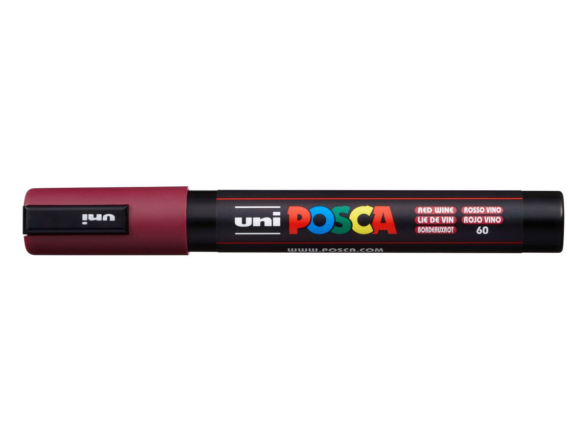 POSCA Pigmentmarker PC-5M, weinrot (EAN: 4902778107485)