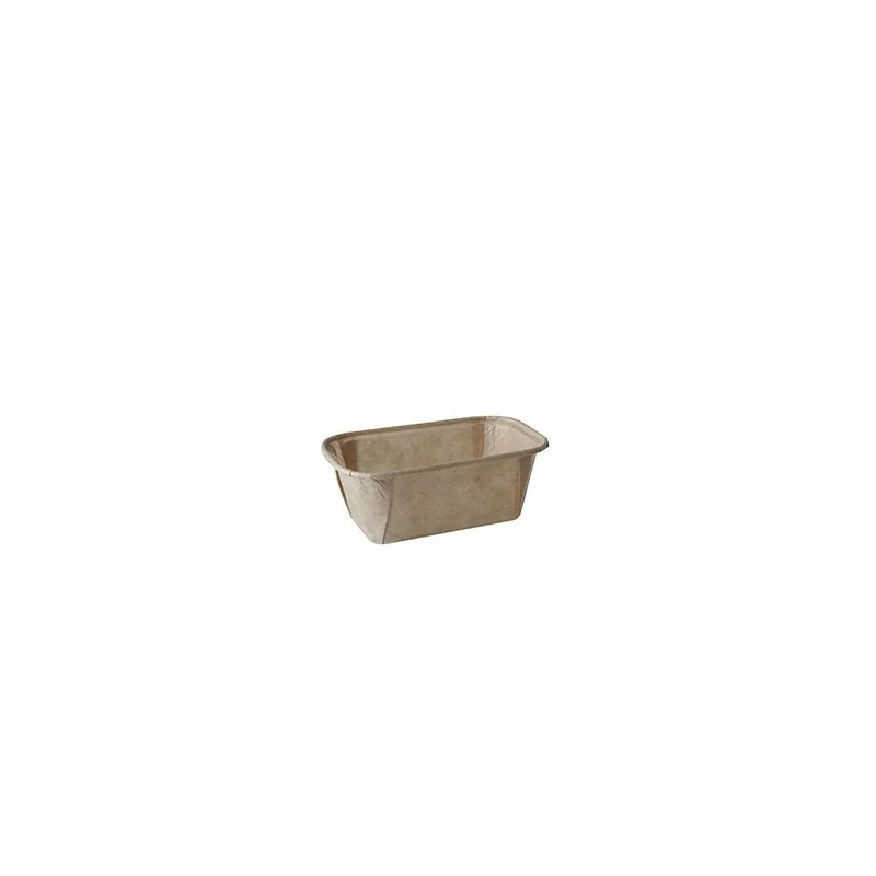 PAPSTAR Backform "pure", eckig, 167 ml, braun (EAN: 4002911871133)