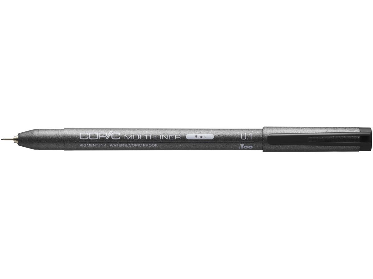 COPIC Fineliner MULTILINER, 0,1 mm, schwarz (EAN: 4511338010181)