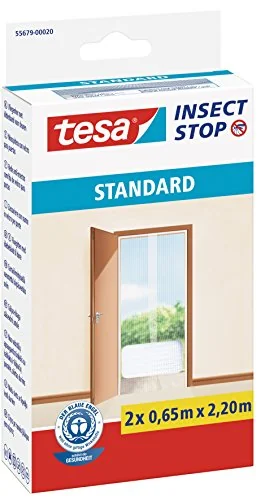 tesa Fliegengitter INSECT STOP für Türen, 0,65 m x 2,20 m, weiß (EAN: 4042448095749)