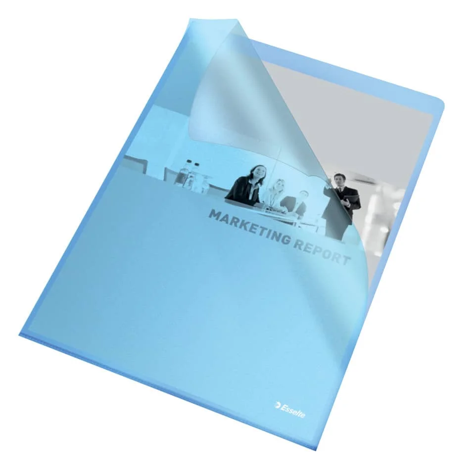 Esselte Sichthüllen Standard, DIN A4, PP, blau, 0,12 mm (EAN: 4001536548376)