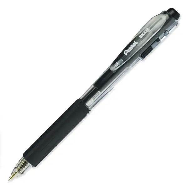 Pentel Druckkugelschreiber BK437, schwarz (EAN: 0072512196052)