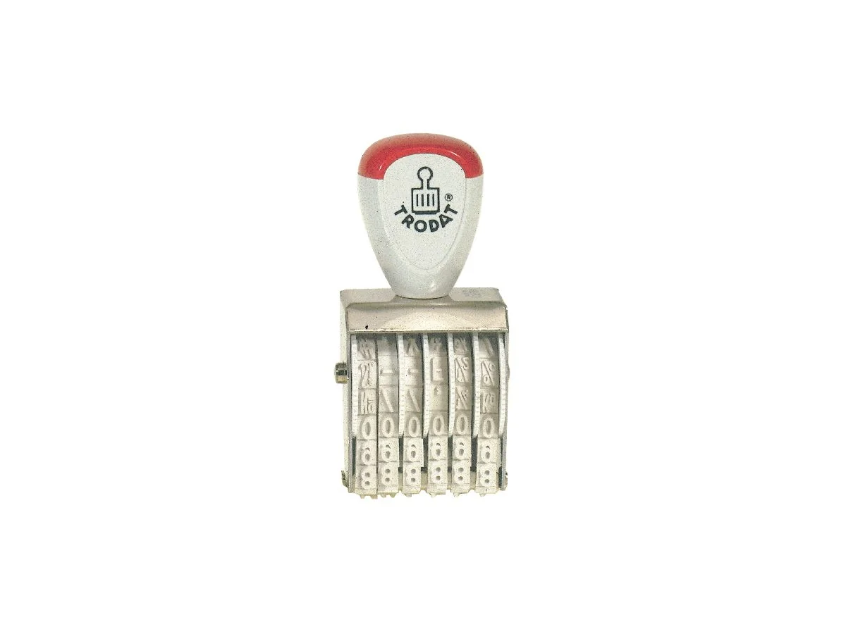 trodat Ziffernstempel, 6-stellig, Abdruckmaße: 5 x 27 mm (EAN: 0092399548867)
