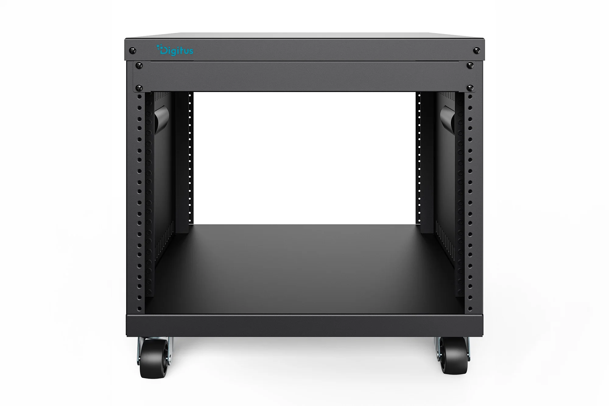 DIGITUS 19" Universal-Gestell, mit Rollen, 8HE, schwarz (EAN: 4016032490302)