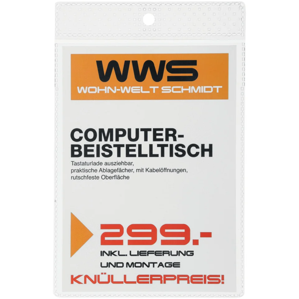 DURABLE Hänge-Sichttasche, DIN A6, Hochformat, PP, genarbt (EAN: 4005546216386)