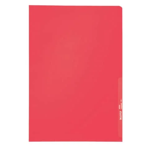 LEITZ Sichthülle Standard, A4, PP, genarbt, rot, 0,13 mm (EAN: 4002432318063)