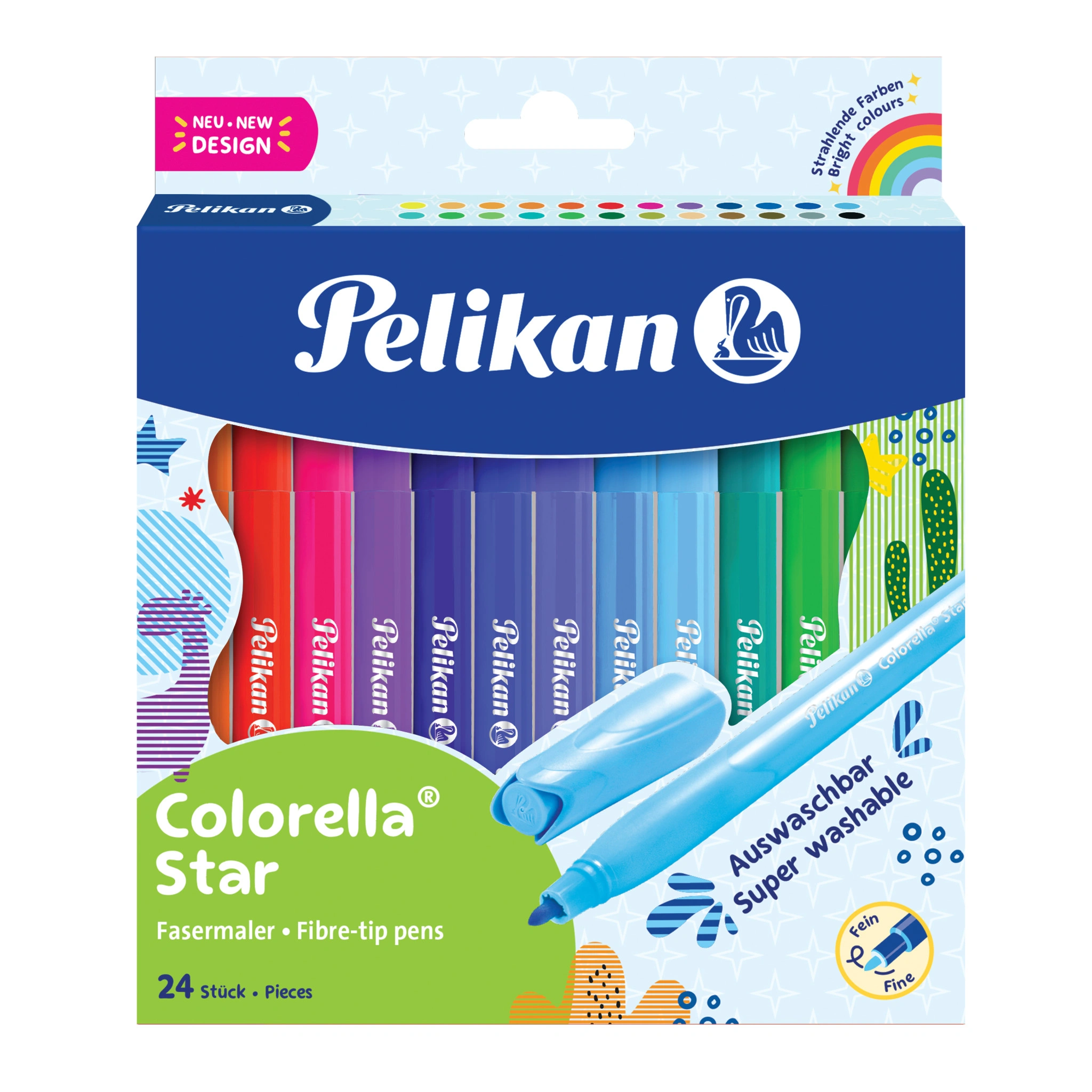 Pelikan Fasermaler colorella star, 24er Kartonetui (EAN: 4012700822314)