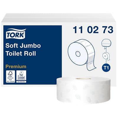 TORK Großrollen-Toilettenpapier Jumbo, 2-lagig, weiß, 360 m (EAN: 7310791268415)