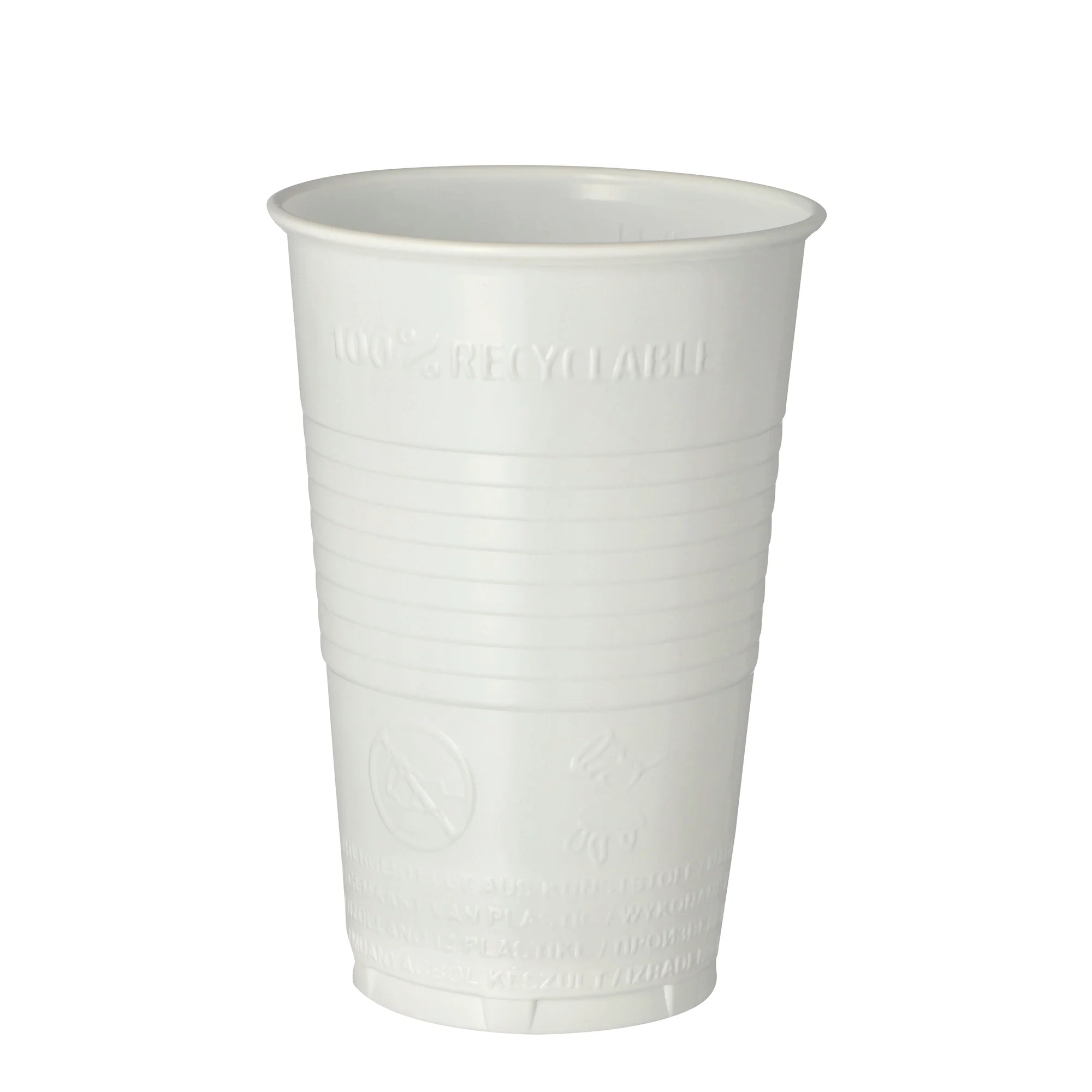 STARPAK Kunststoff-Trinkbecher PP, 0,3 l, weiß, 100er (EAN: 4002911161234)