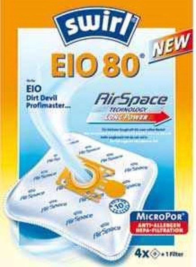 swirl Staubsaugerbeutel EIO 80, mit MicroporPlus-Filter (EAN: 4006508179350)