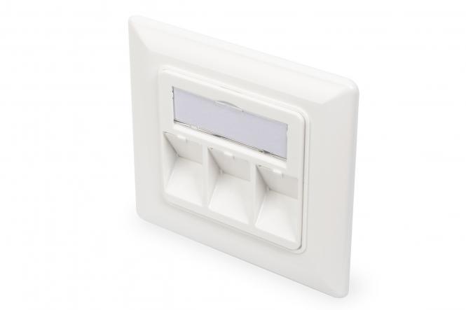 DIGITUS Leerdose für Keystone Module, 3-fach, reinweiß (EAN: 4016032305750)