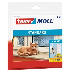 tesa INSULATION Dichtungsband I-Profil, weiß, 9 mm x 6 m (EAN: 4042448102409)