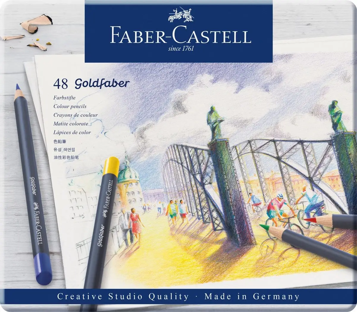 FABER-CASTELL Buntstifte GOLDFABER, 48er Metalletui (EAN: 4005401147480)