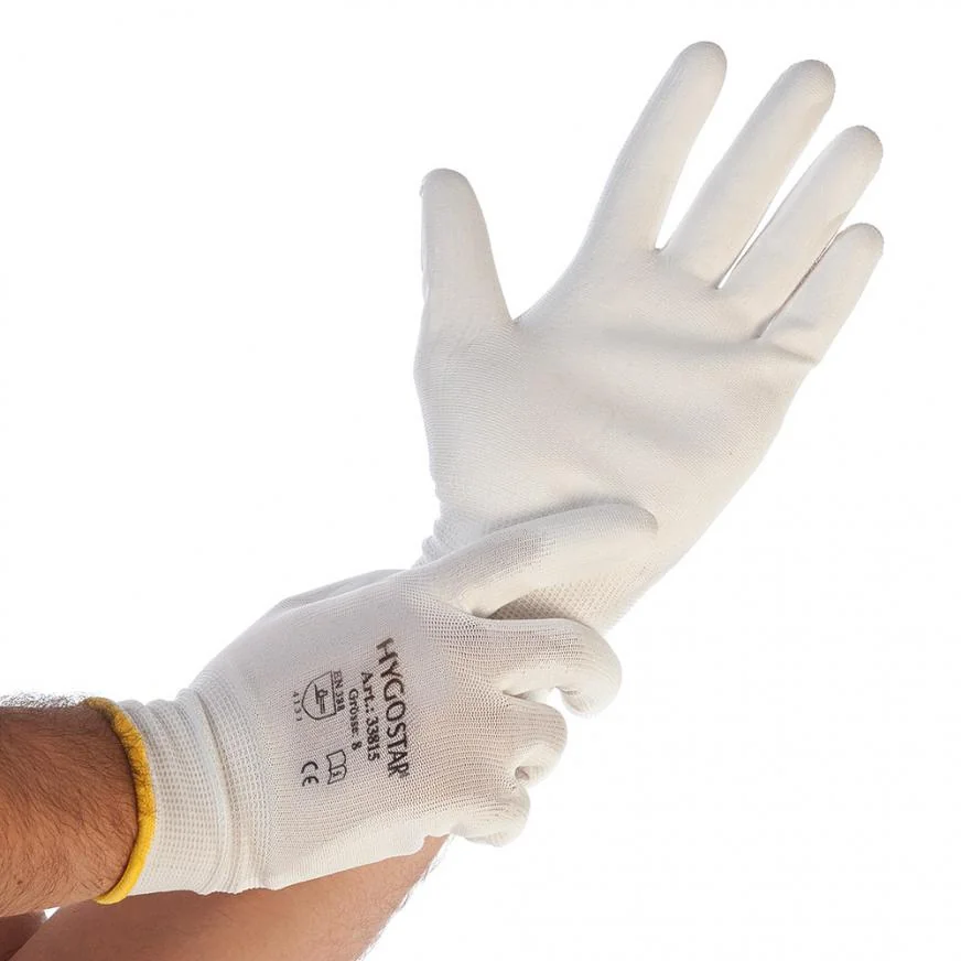 HYGOSTAR Feinstrickhandschuh Ultra Flex Hand, weiß, L (EAN: 4015544338140)