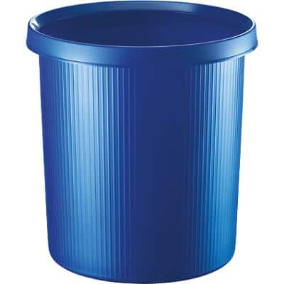 helit Papierkorb "the german line", 18 Liter, PE, blau (EAN: 4012086050936)