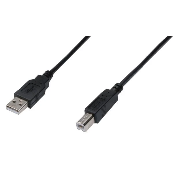 DIGITUS USB 2.0 Anschlusskabel, USB-A - USB-B Stecker, 1,8 m (EAN: 4016032284789)