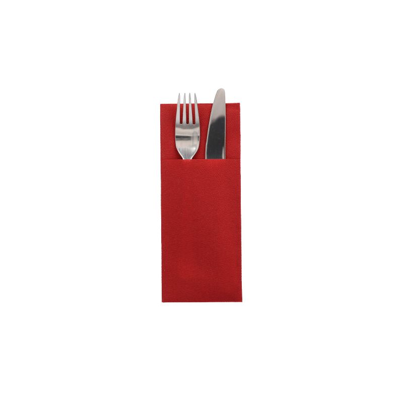 STARPAK Servietten-Tasche, 1/8-Falz, bordeaux, 100er (EAN: 4002911879092)
