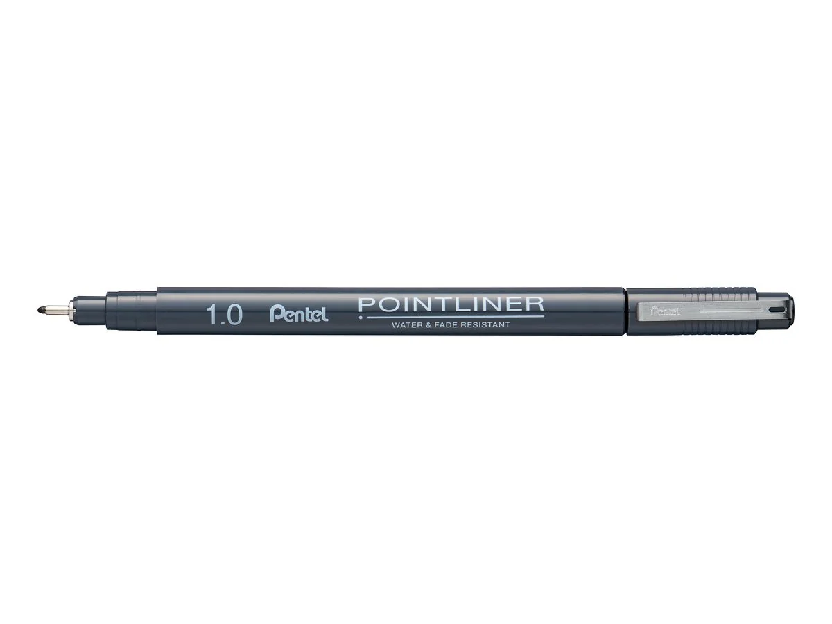 PentelArts Permanent Fineliner Pointliner, schwarz, 1,0 mm (EAN: 0884851060167)