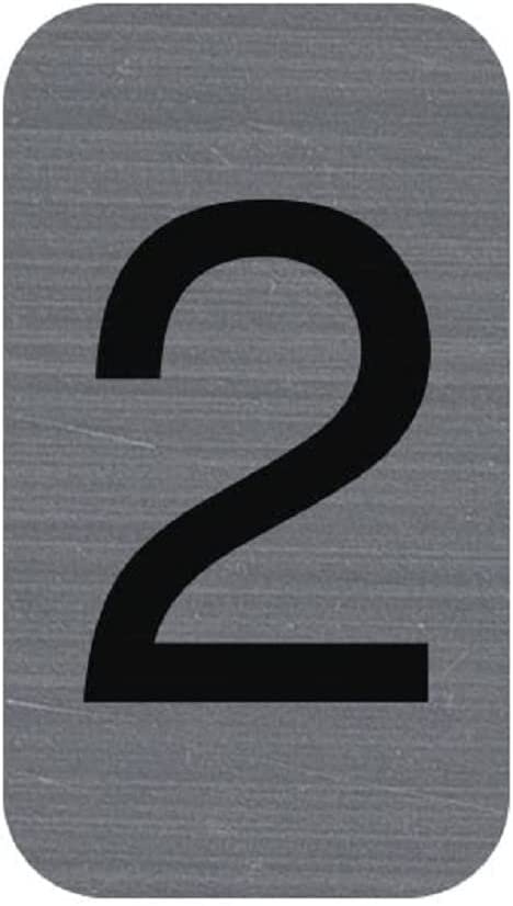 EXACOMPTA Selbstklebeschild Zahl "2", 25 x 44 mm (EAN: 3130630671824)