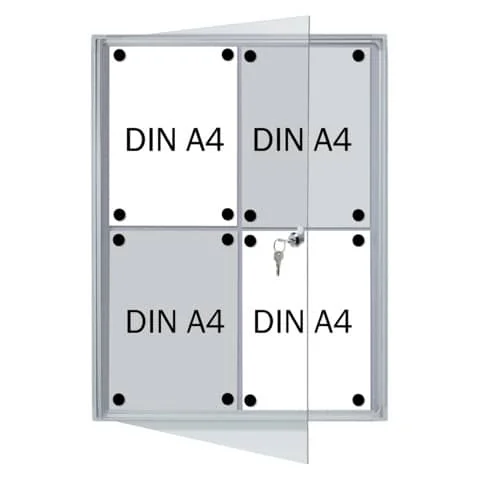 FRANKEN Schaukasten X-tra!Line, 4 x DIN A4, Innenbereich (EAN: 4016946193269)