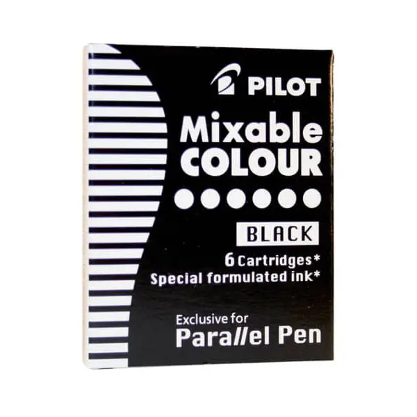 PILOT Tintenpatronen für Füllhalter Parallel Pen, schwarz (EAN: 4902505192227)