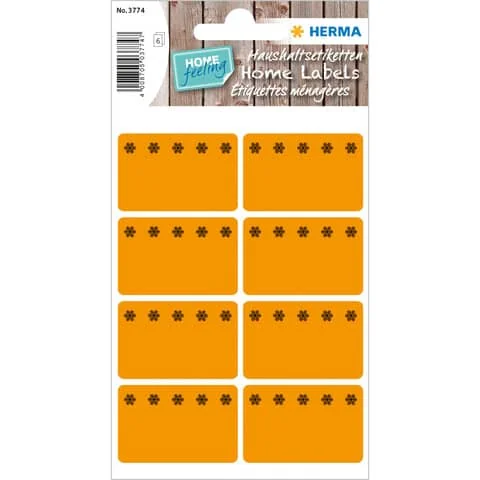 HERMA Tiefkühletiketten, 26 x 40 mm, leuchtorange (EAN: 4008705037747)